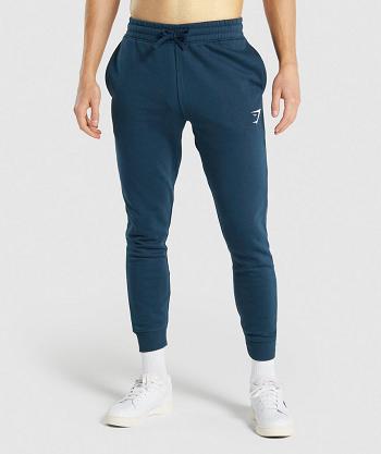 Pantalones Jogger Gymshark Crest Hombre Azul Marino | CO 3708RVD